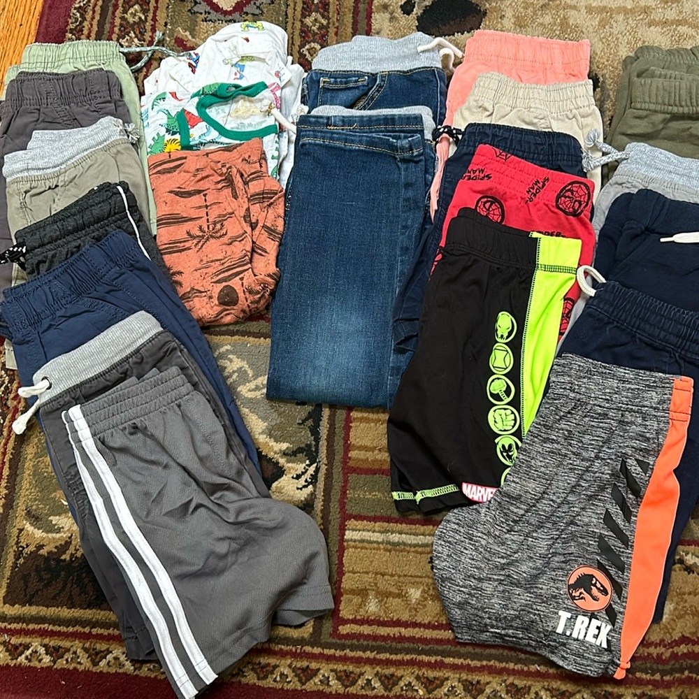 bundle of boys jeans and shorts